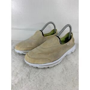 Skechers Rival Go Walk Women's Tan Slip-On Shoes Size 8.5